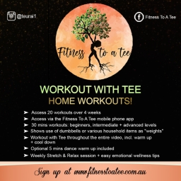 NEW “Workout with Tee” home workouts launched!!